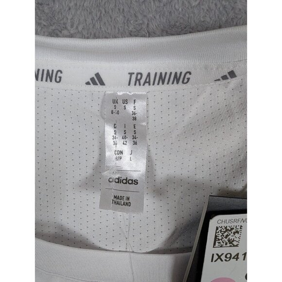 Adidas Aeroready Women Tank Top Size Small White Training Performance Activewear - Picture 2 of 9